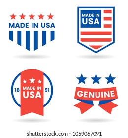 America Vector label for banner, poster, flyer