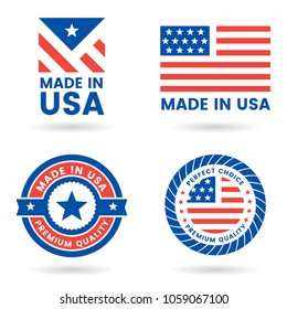 America Vector label for banner, poster, flyer