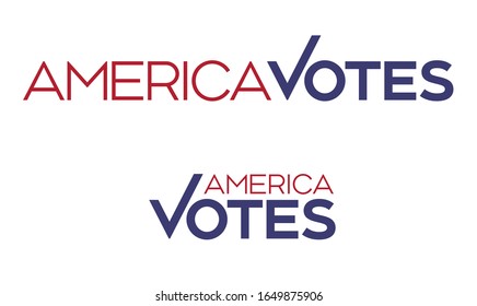 America Votes Vector Election Logo