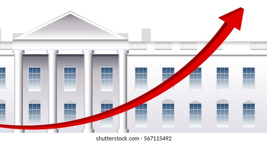 America White House Graph Background