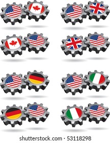 America Works With Canada, Britain, Germany, and Italy