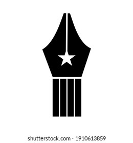 america writer logo vector icon illustration design
