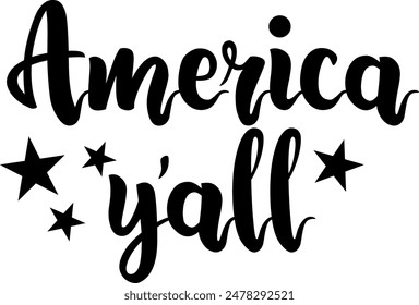 America Y'all Digital EPs Vector graphics File