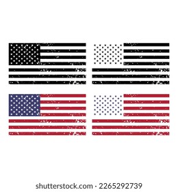 Americaa distressed flag vector illustration sublimation print design