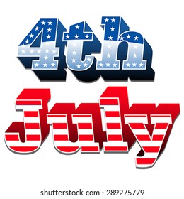 American 4th of July, vector