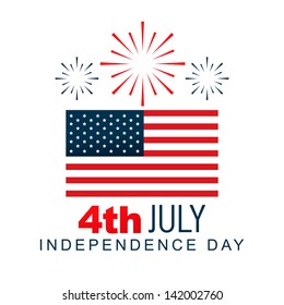 american 4th of july vector design