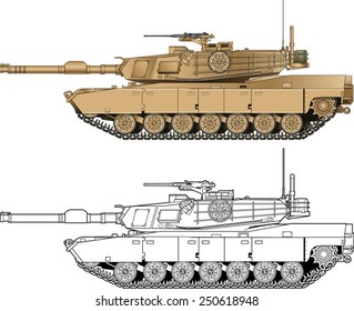American Abrams Battle Tank