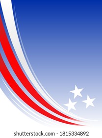 American abstract background with stars and stripes with copy space for your text 