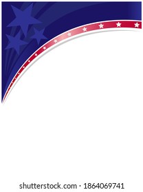 United States Flag Border Poster Template Stock Vector (Royalty Free ...