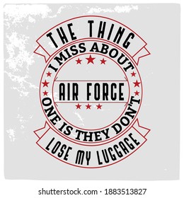 American Air force vector graphic, typographic for poster, vintage, label, badge, logo,  t-shirt and apparel. print design.