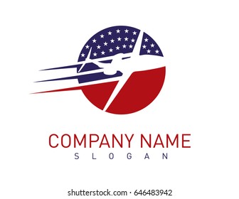 American airplane logo