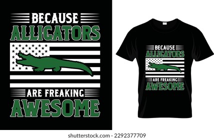 American alligator t-shirt design for USA.Furious American alligator water retro vintage poster animal jungle funny trendy for man shirt. new American alligator t-shirt design and graphic vector.