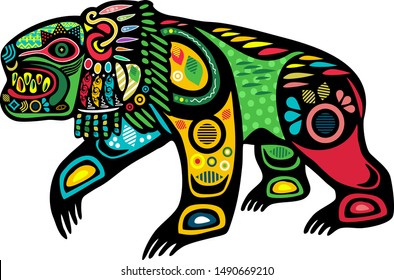 american aztec mayan mexican ornament vector