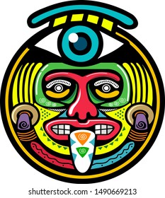 american aztec mayan mexican ornament vector