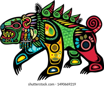 american aztec mayan mexican ornament vector