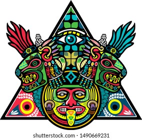 american aztec mayan mexican ornament vector