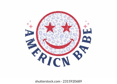 American Babe 4th of July Sublimation T shirt design