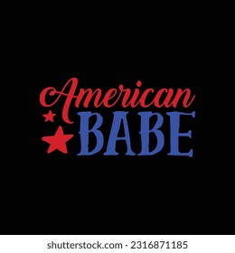 American Babe funny t-shirt design