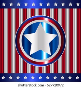 american background with a big star for your publicity
