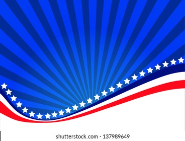 American background for Independence Day on July 4