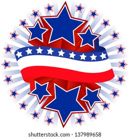 American background for Independence Day on July 4