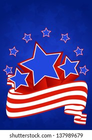 American background for Independence Day on July 4