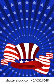 American background for Independence Day on July 4