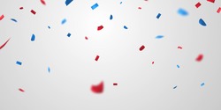 American Background. Sale Vector Illustration. Confetti Concept Design Template Holiday Happy Day, Background 