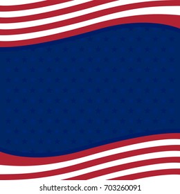 American background. Vector illustration
