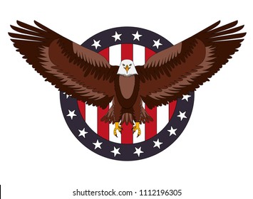 Similar Images, Stock Photos & Vectors of bald eagle design holding the ...