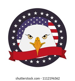 american bald eagle circular emblem