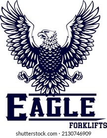 American bald eagle forklifts logo