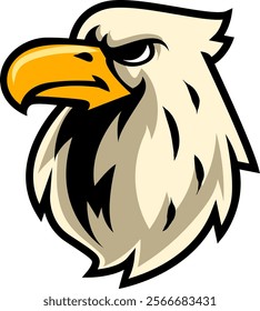 American bald eagle head in Cartoon Character Illustration