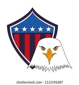 american bald eagle shield
