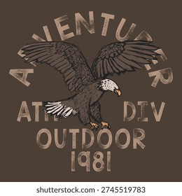 American Bald Eagle Vector Illustration