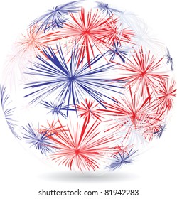 american ball made of stars
