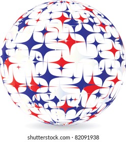 american ball made of stars