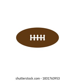 plantilla de icono de ilustración de diseño del logotipo del vector de bola estadounidense
