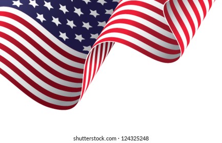 American banner vector illustration