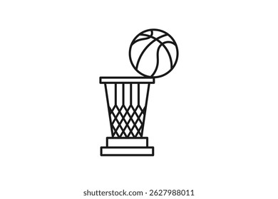 american basketball league winner trophy icon