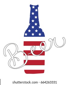 American Beer Bottle