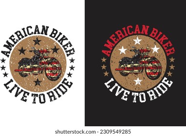 American Biker Live to Ride