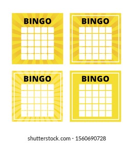 American Bingo Cards Place Numbers Vector Stock Vector (Royalty Free ...