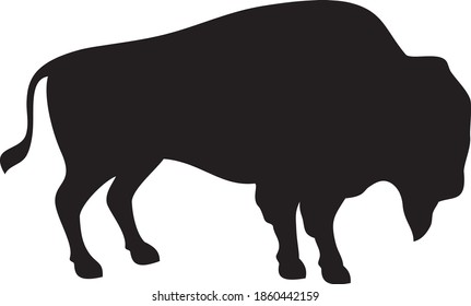 American Bison (buffalo) Vector Icon