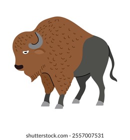 American bison icon clipart avatar logotype isolated illustration