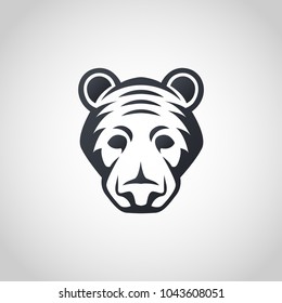 American black bear logo icon design, vector illustration