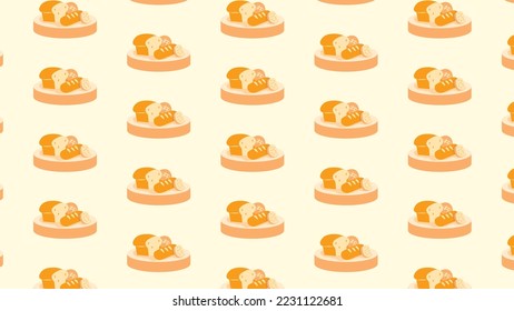 American bread design background banner pattern