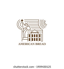 American Bread Logo Design Templates