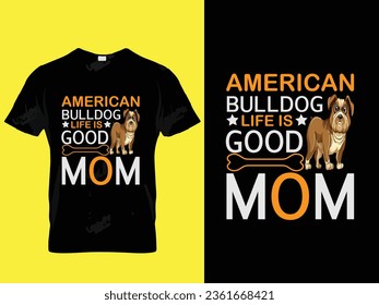 American bulldog t shirt design 