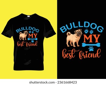 American bulldog t shirt design 